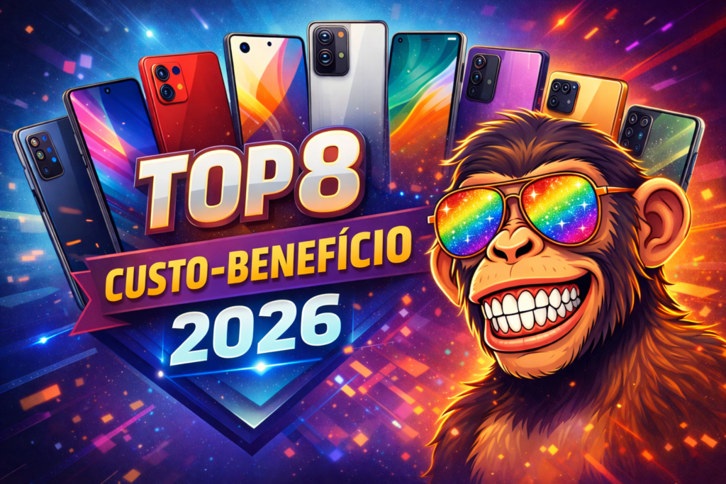 Top 8 celulares custo benefício 2026